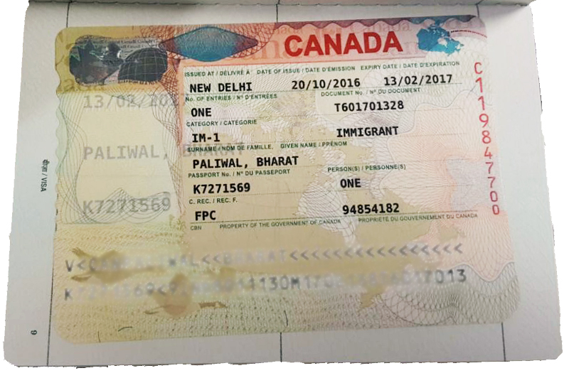 Congratulation to Mr. Bharat Paliwal and his family on getting successful Canada PR visa